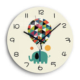 Child Wall Clock Elephant and Baloon My Wall Clock